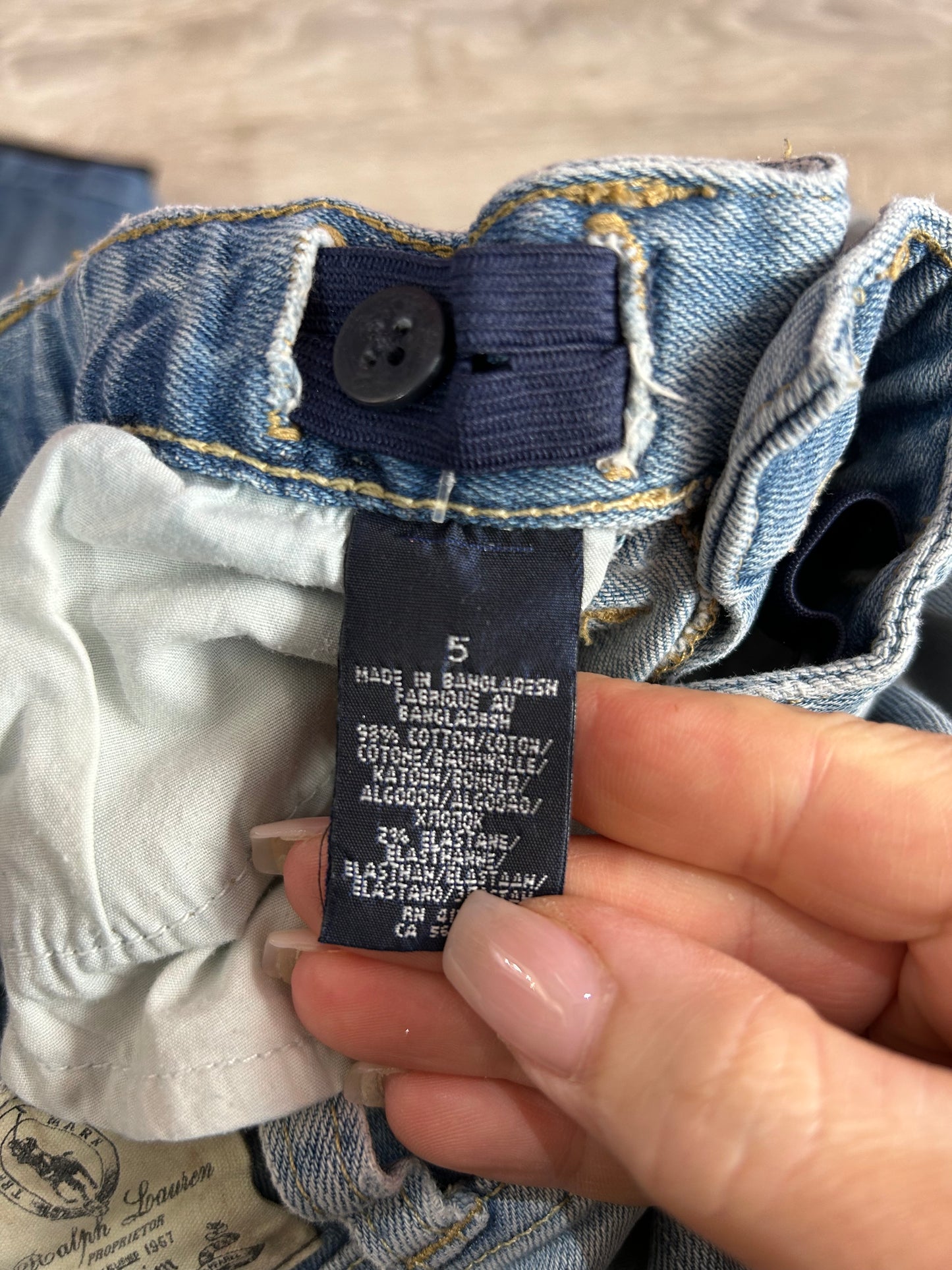 Pre-Loved Girls age 5 RALPH LAUREN jeans