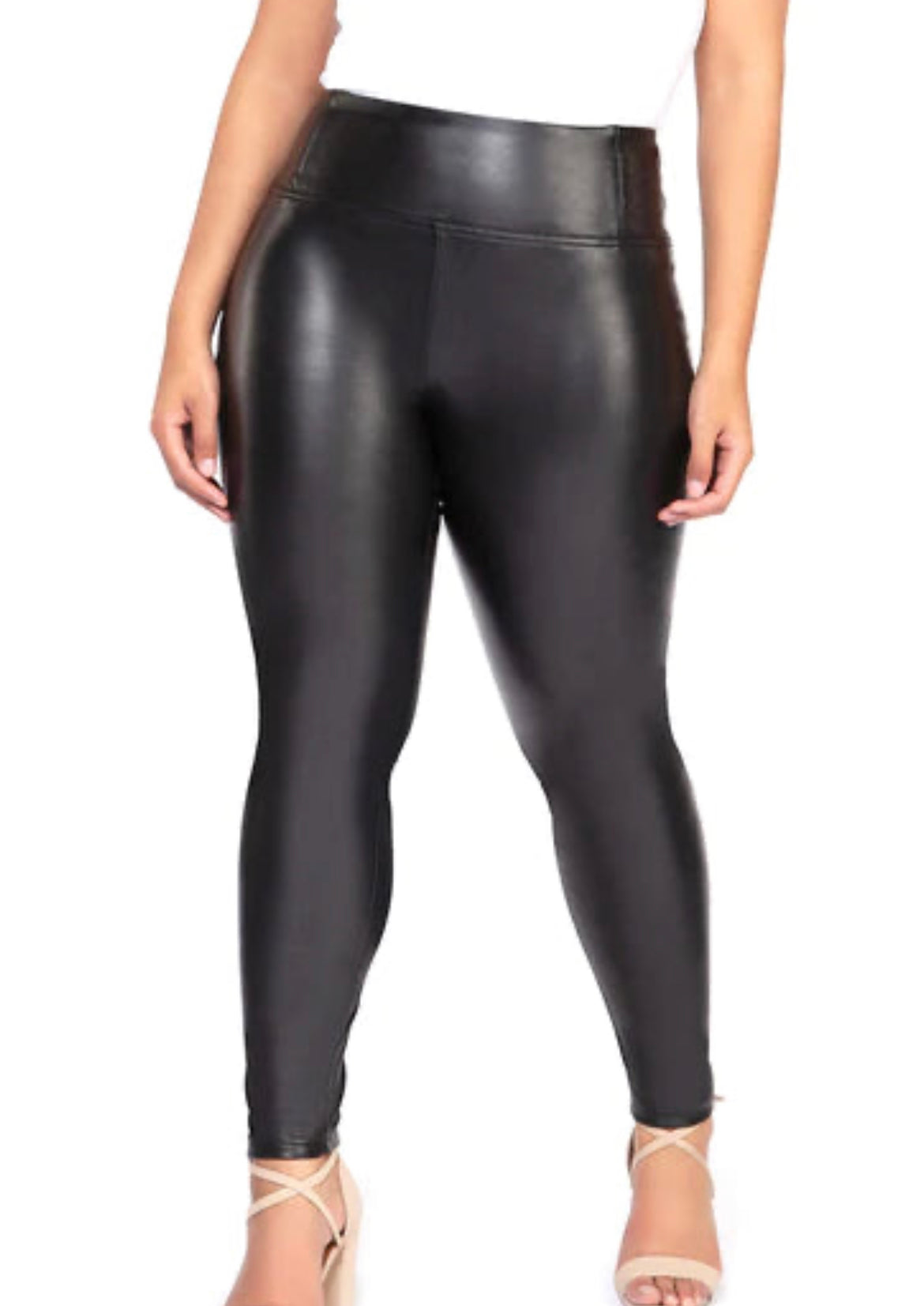 ❌ Black Leather Leggings